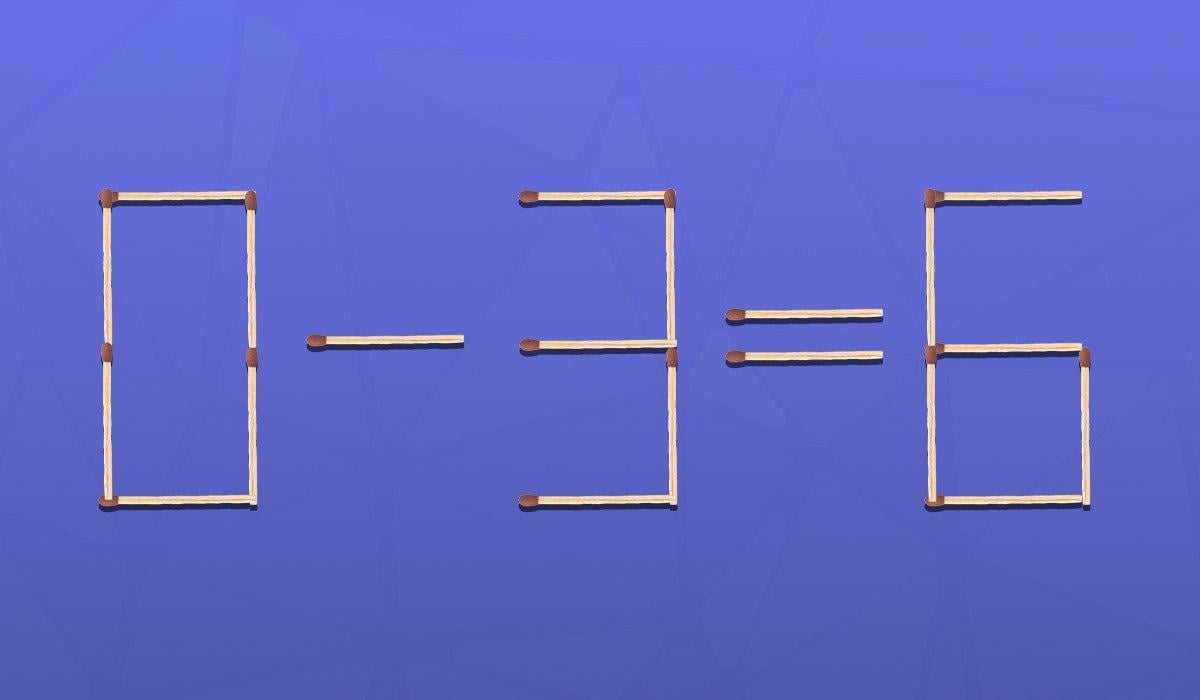 Tylko geniusz może rozwiązać łamigłówkę z zapałkami w 9 sekund.