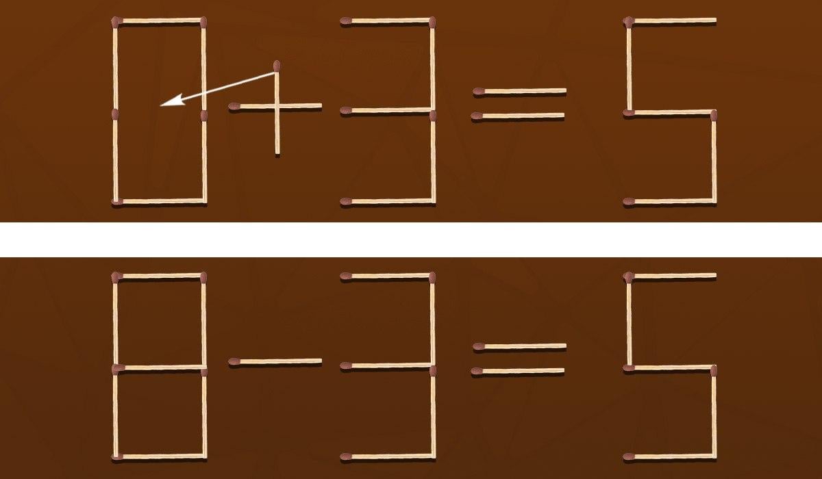 Test IQ: wystarczy przerzucić tylko jedną zapałkę