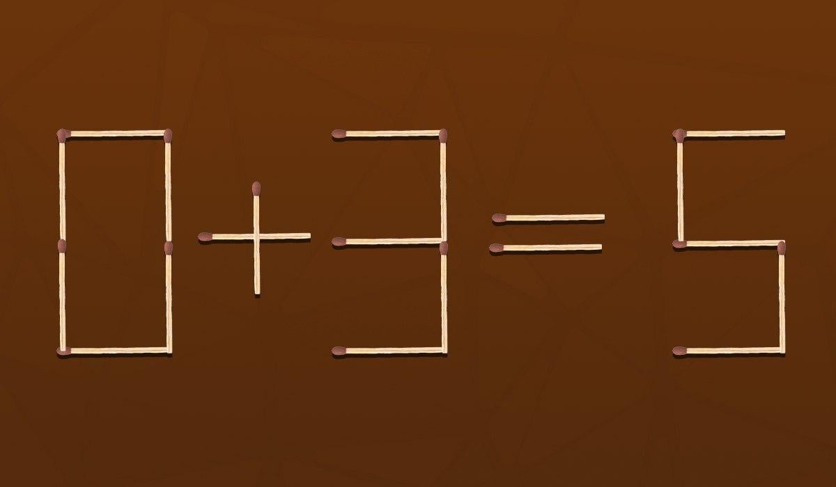 Test IQ: musisz rzucić tylko jedną zapałką.