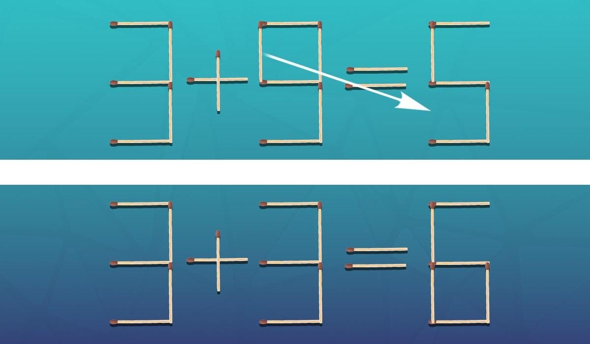 Którą zapałkę należy przesunąć, aby równość była poprawna: łamigłówka dla geniuszy