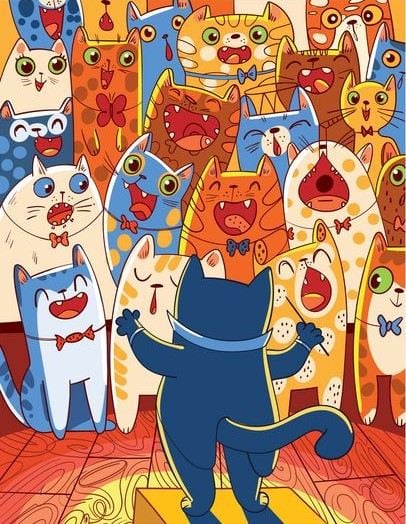 Znajdź rybę wśród kotów: zabawna łamigłówka dla osób z orlim wzrokiem Znajdź rybę wśród kotów: zabawna łamigłówka dla osób z orlim wzrokiem