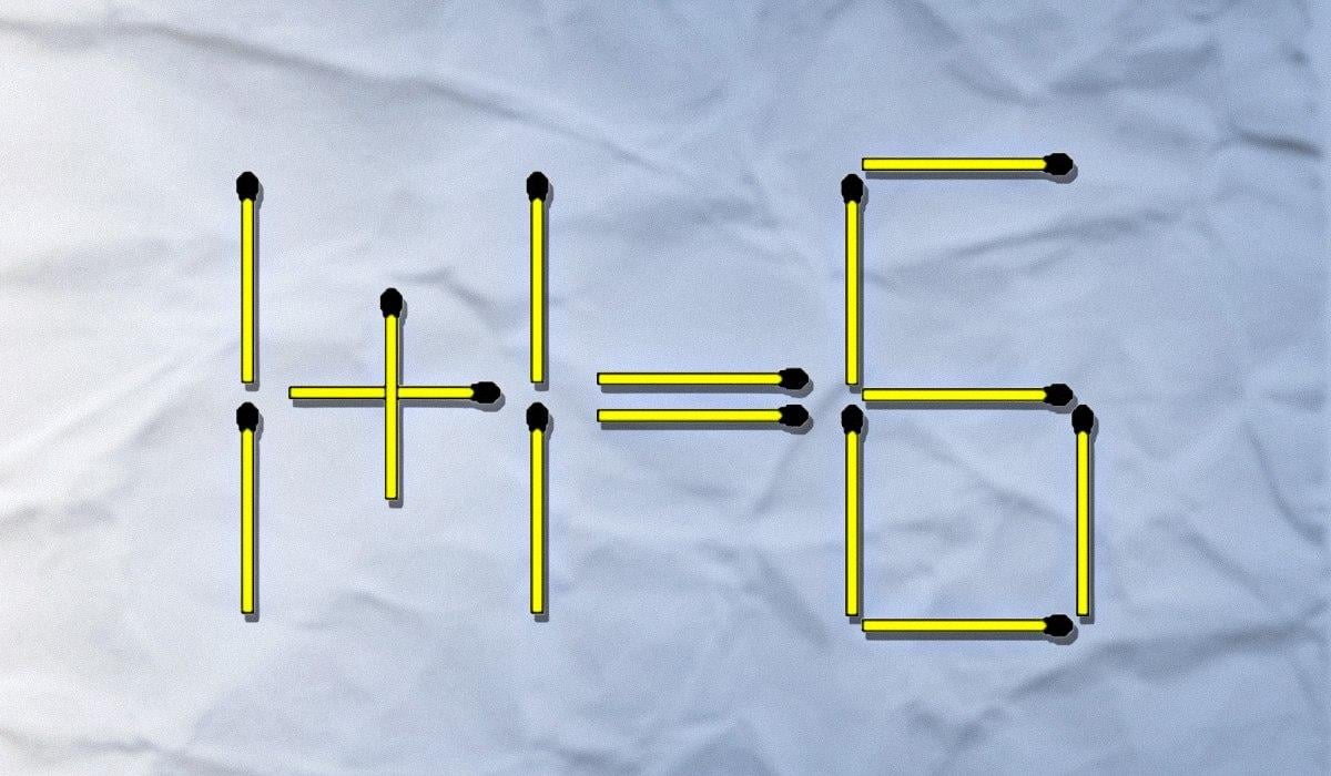 Jedną zapałkę należy wyrzucić, a drugą przestawić: trudny test IQ Jedną zapałkę należy wyrzucić, a drugą przełożyć: trudny test IQ