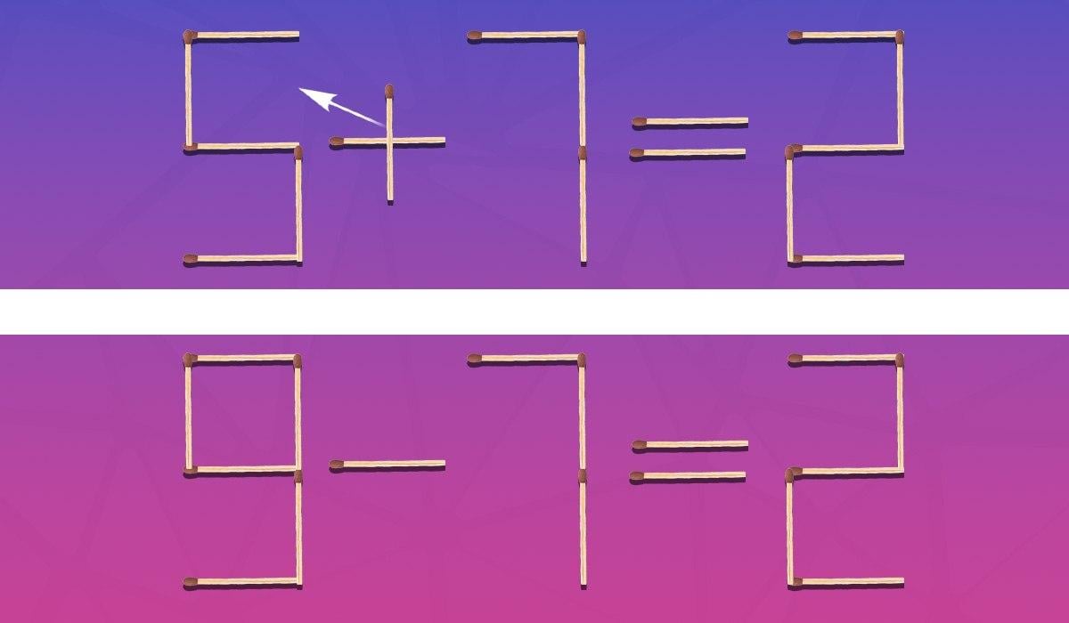 Trzeba przestawić jedną zapałkę i równość się zgadza: test na inteligencję