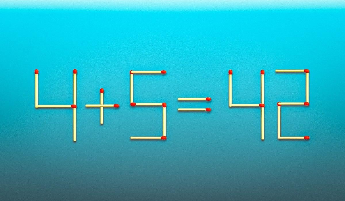 Przeciągnij 2 zapałki, a równość stanie się poprawna: szybki test IQ