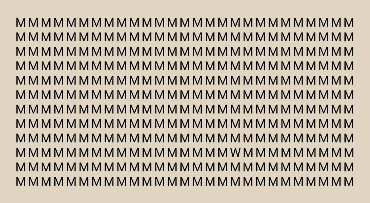 Zagadka - znajdź literę W