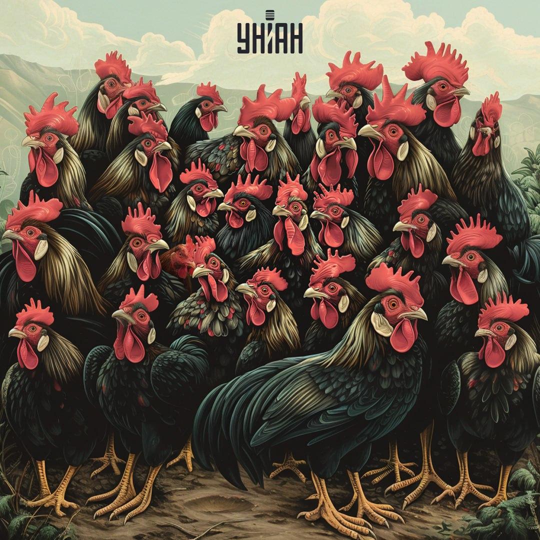 Znajdź kurczaka na wiznej zagadce w czasie / kolaż Moje Znajdź kurczaka na wiznej łamigłówce na czas / kolaż Moje