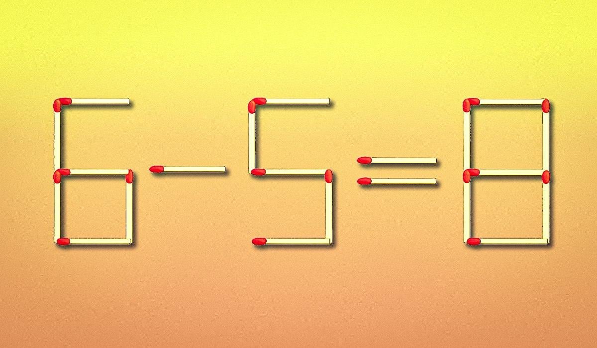 Przesunięcie tylko jednej zapałki zajmuje 10 sekund: test na inteligencję Przenieś tylko jedną zapałkę w 10 sekund: test na inteligencję