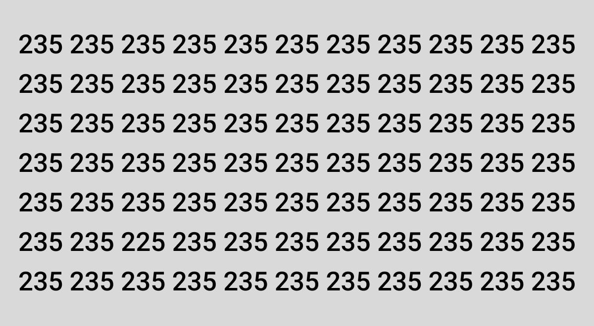 Iluzja optyczna - znajdź 225