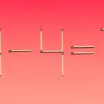 Łamigłówka matematyczna: musisz przeciągnąć tylko jedną zapałkę Łamigłówka matematyczna: musisz przeciągnąć tylko jedną zapałkę