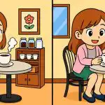 Super test IQ: znajdź 3 różnice na zdjęciu dziewczyny pijącej