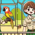 Test IQ: znajdź 3 różnice na zdjęciu dziewczynki z papugą