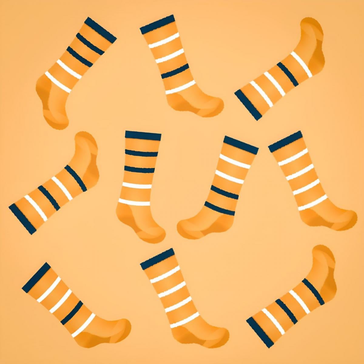 Bardzo szybko znajdź ukrytą skarpetkę / kolaż Moje