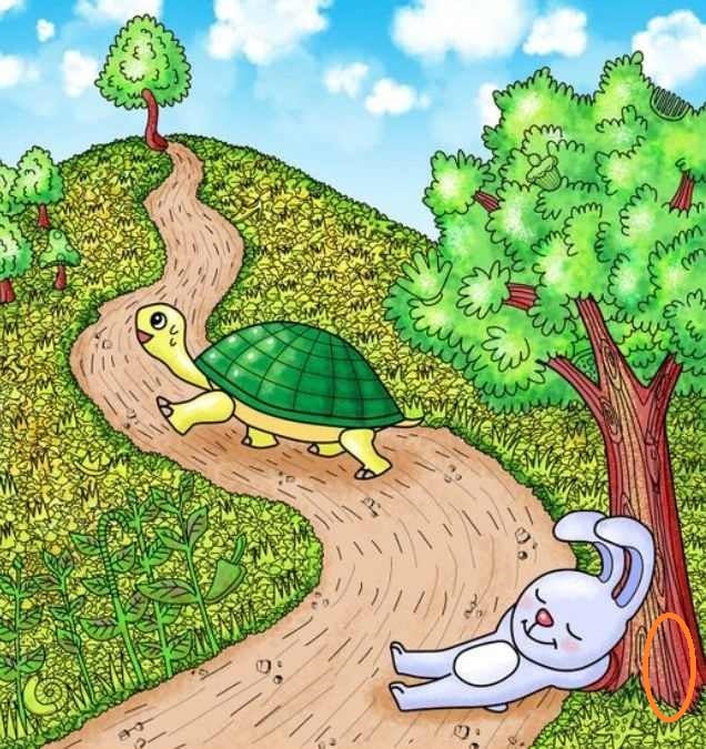 Iluzja optyczna z zaznaczoną igłą