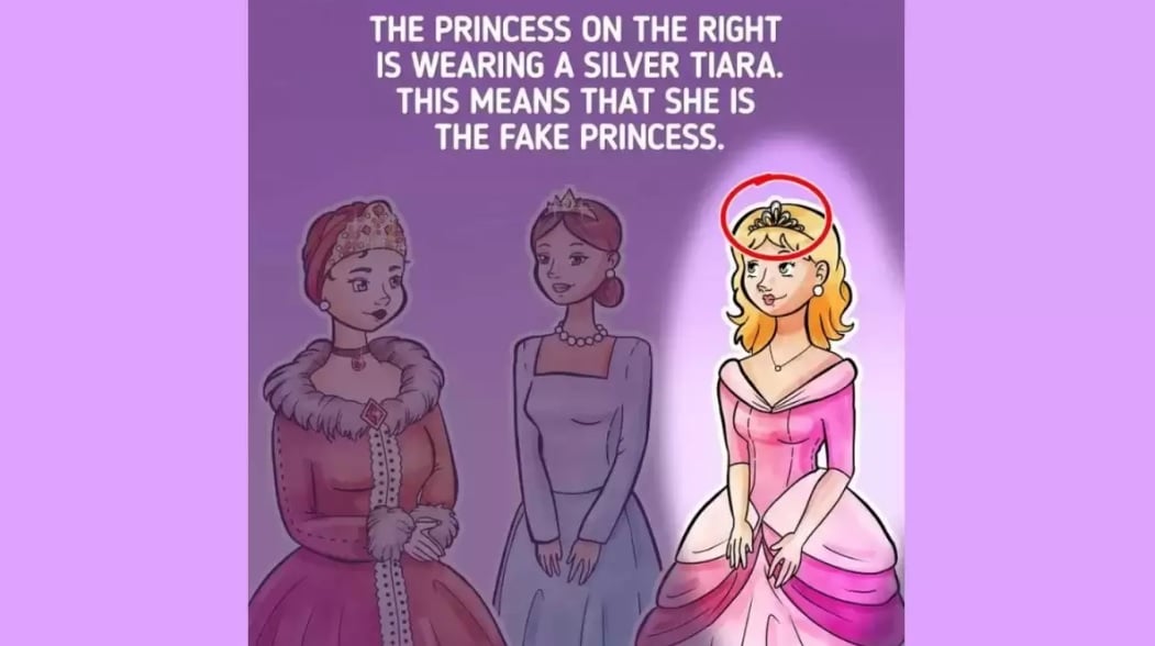 Test IQ: znajdź fałszywą księżniczkę na zdjęciu Zagadka testowa IQ: znajdź fałszywą księżniczkę na zdjęciu